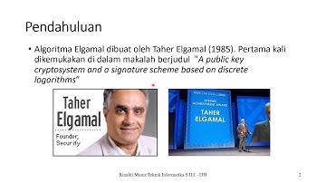 Kripto 24: Algoritma Elgamal