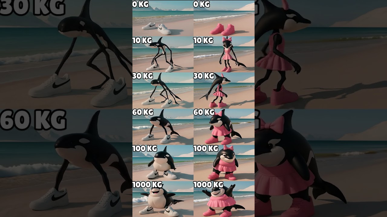Weight Evolution Orcalero Orcala Boy VS Girl