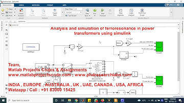 Analysis and simulation of ferroresonance in power transformers using Simulink