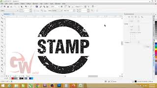 How to Create Stamp Effect In Coreldraw in Hindi Tutorial.
