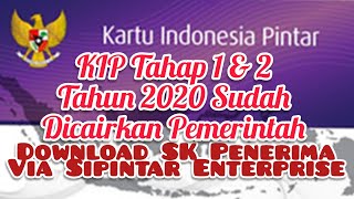 KIP 2020 sudah dicairkan Pemerintah, Cek SK dan Penerima  oleh Ops. Sekolah Via Sipintar Enterprise screenshot 4