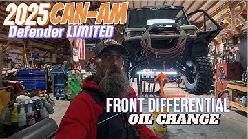 Front Differential Oil Change Can-Am Defender Limited HD-10
