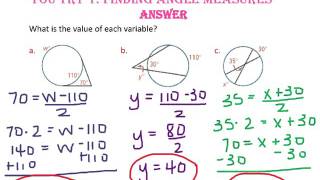 12-4: Angle Measures and Segment Lengths - YouTube 12-4: Angle Measures and Segment Lengths - YouTube