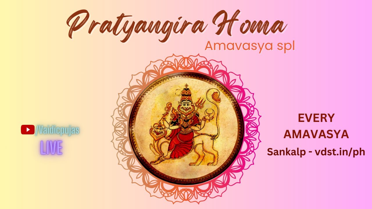 Pratyangira Devi Homa  Live From Bangalore Ashram