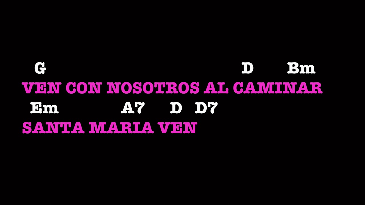 Santa Maria Del Camino Letra y Acordes para Principiantes - YouTube