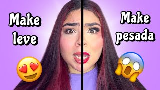 Make Leve De Um Lado E Make Pesada Do Outro