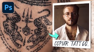 Copiar un TATUAJE en Photoshop 🤙 Tutorial tattoo screenshot 1