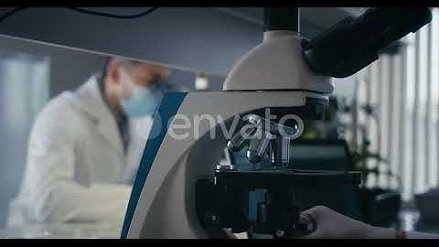 Scientists Studying Samples in Microscope | Stock Footage - Envato elements