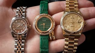 Best 3 Ladies Watches? #rolex #rolexdatejust #piaget #ladieswatch #ladiesfashion #rolexdatejust