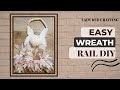 Bunny Rail Wreath for Beginners: Dollar Tree @ladyredcrafting