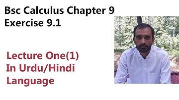 Bsc Calculus Chapter 9 Exercise 9.1 || function of several variables || Euler