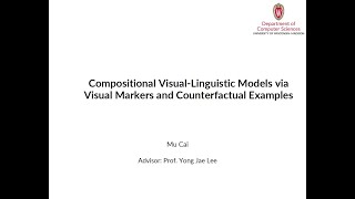 Compositional Visual-Linguistic Models Via Visual Markers and Counterfactual Examples