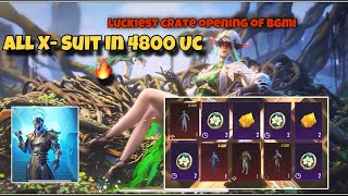 fiore x-suit crate opening | all x suit in 4800 uc 🔥| luckiest crate opening