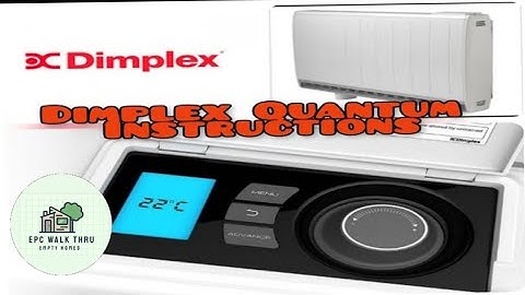 How To Set Timer mode Dimplex Quantum night storage heater - EPC CPD
