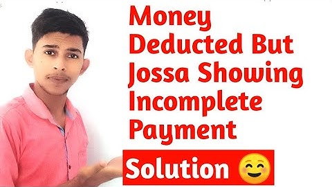 Seat Acceptance fee already Paid But Jossa Website  showing Incomplete , Problem Solved 🥳#jossa2021