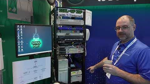 Vintage Tech Dial-Up Internet Demo at All Things Open 2025