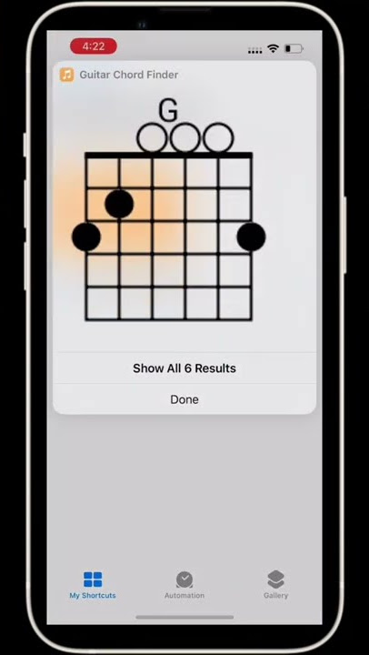 Free guitar chords learning tool on your iPhone