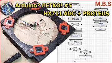 Arduino в Proteus БЕЗ Написания Кода. HX711 и тензодтчики. Делаем электронные весы