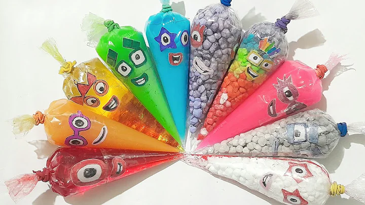 Making Numberblocks Slime with Piping Bags | Satisfying Slime Videos