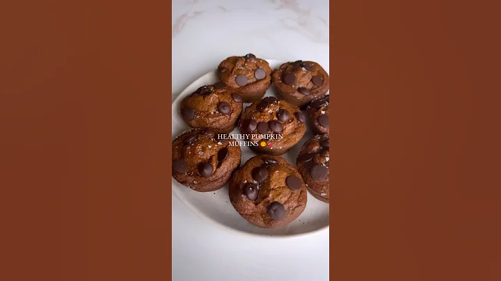 Healthy pumpkin muffins 🎃🍫 #easyrecipe #glutenfree
