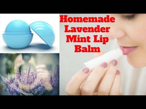Homemade Lavender Mint Lip Balm