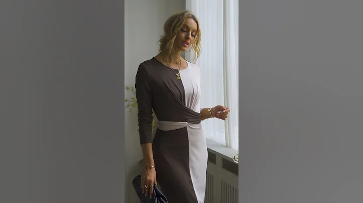 Elegant & Slim Patchwork Dress #shorts #fashion #ootd #gaovot