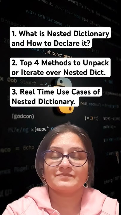 Python Nested Dictionaries EXPLAINED In Minutes! - YouTube