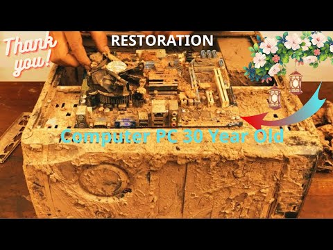 👉 Rebuild and Restoration Computer PC 30 Year Old // Old Computer PC Abandoned Restoration