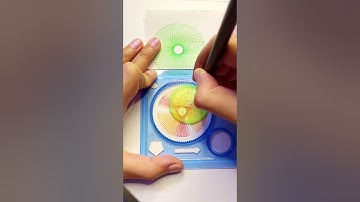 Satisfying Geometric Shapes🤩 | Simple Spirograph Design  #asmr #spirograph #shorts