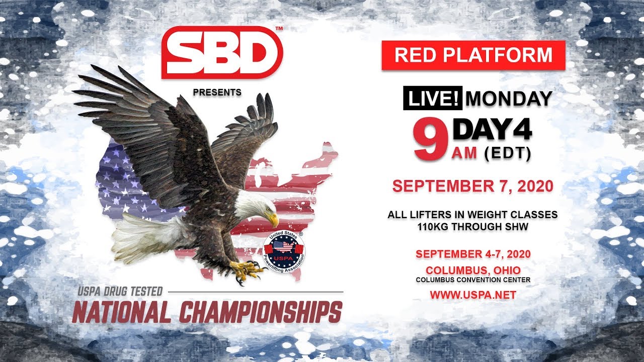 USPA | 2020 Drug Tested National Powerlifting Championships | Day 4 - Red Platform
