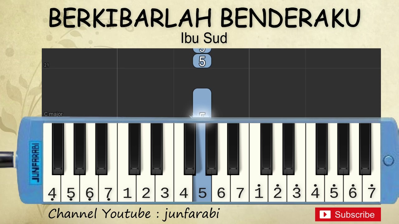 not pianika berkibarlah benderaku tutorial pianika YouTube not pianika berkibarlah benderaku tutorial pianika YouTube