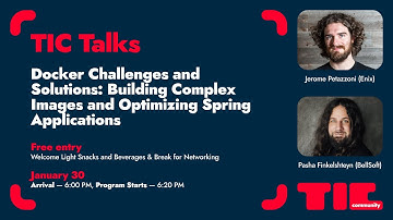 TIC Talks: Docker Challenges & Solutions / Jérôme Petazzoni & Pasha Finkelshteyn