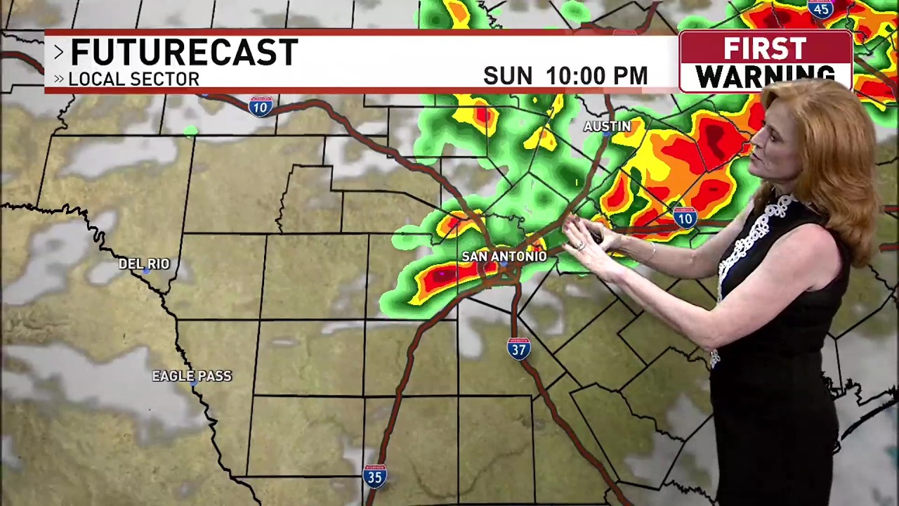 Severe thunderstorms this evening into early Monday morning - YouTube