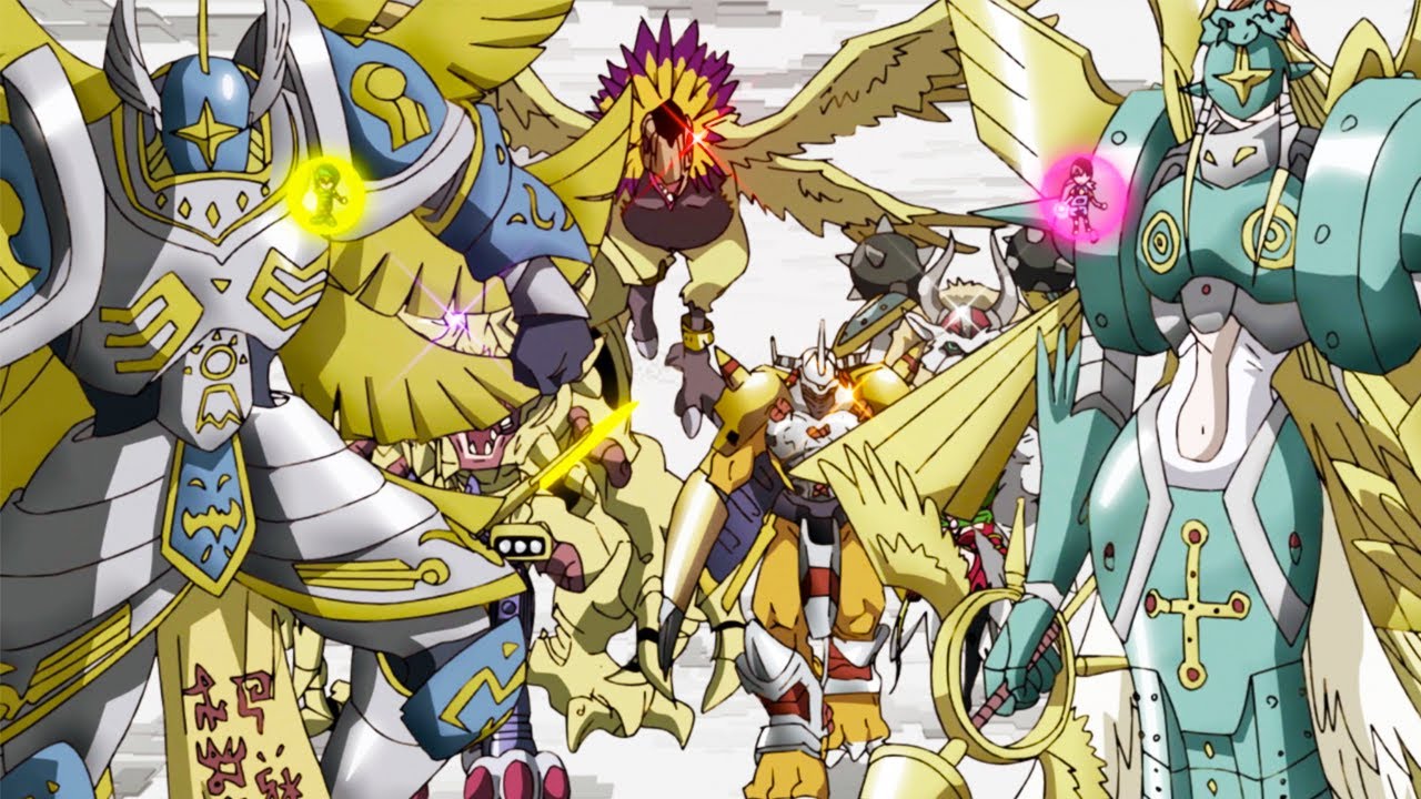 All the mega forms of the eight digidestined Digimon in an amazing picture.  : r/digimon