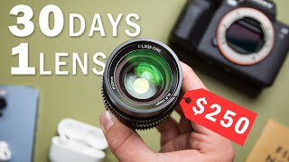 I Tried ONE LENS for 30 Days... Here's What Happened!