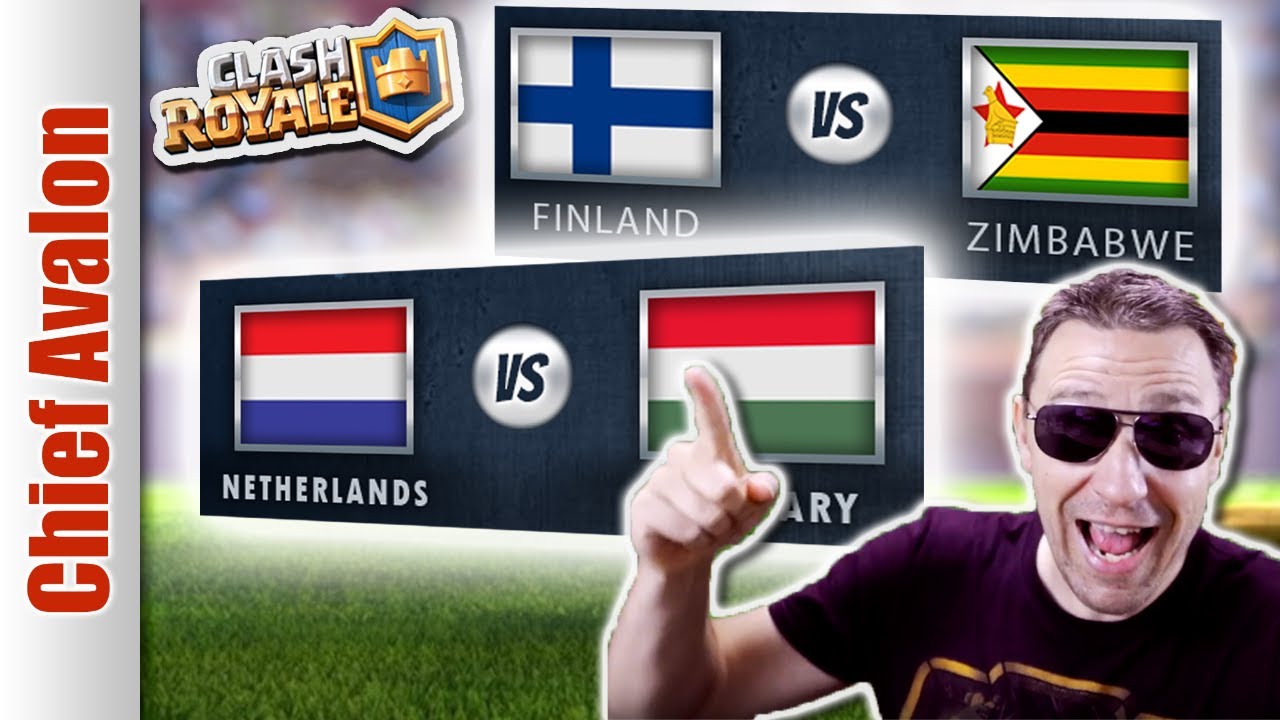 MGL WORLDS: FINLAND vs ZIMBABWE & NETHERLANDS vs HUNGARY | Clash Royale League