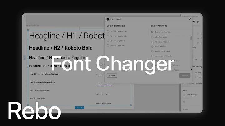 [Figma Plugin] - Đổi Font Style nhanh chóng với Font Changer
