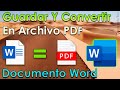 Como guardar y convertir un documento de Word en formato archivo PDF