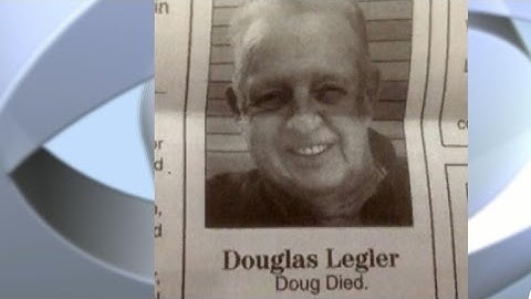 Man penned his own two-word obituary