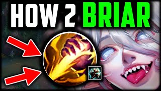 How to Briar & CARRY for Beginners (BEST BUILD/RUNES)  Briar Jungle Guide Season14