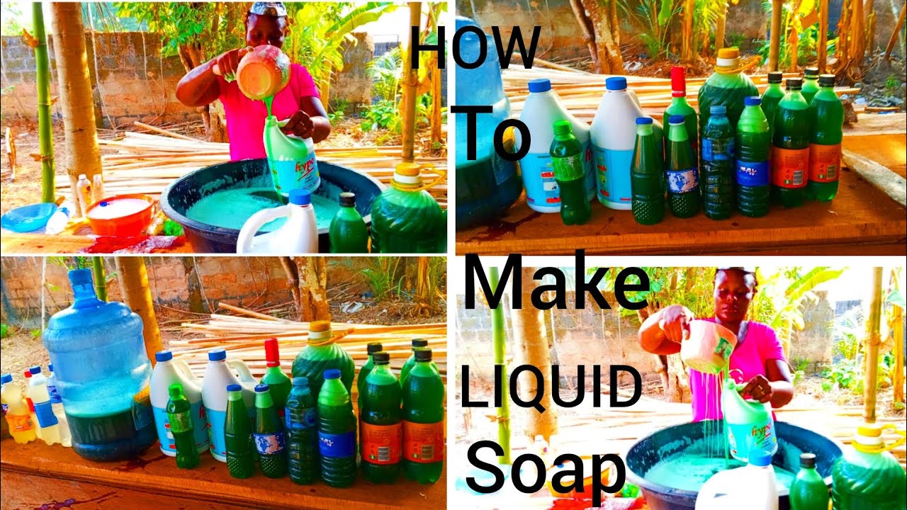 HOW TO MAKE LIQUID SOAP/HOW TO MAKE MULTI PURPOSE LIQUID SOAP AT HOME ...