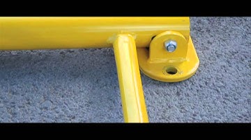 Folding Parking Barrier - Barriers - TheWorkplaceDepot