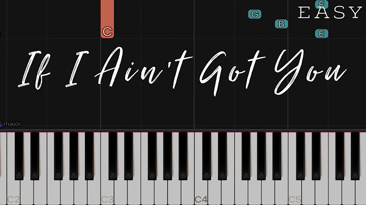 If I Ain’t Got You Piano version - Piano performance video thumbnail