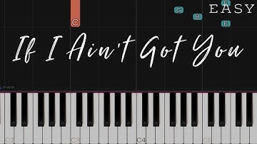 If I Ain’t Got You - Alicia Keys | EASY Piano Tutorial