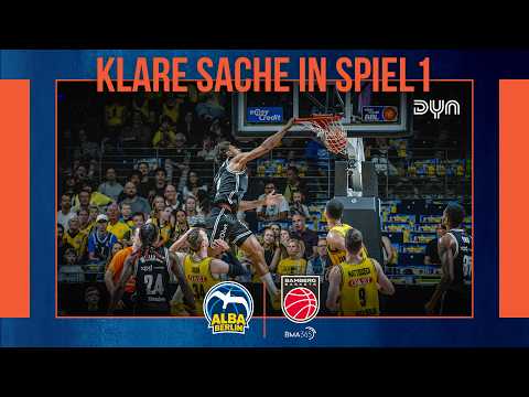 Highlights: ALBA BERLIN vs. BMA365 Bamberg Baskets | Playoffs – Semifinal Game 1 (2025/26 Season)