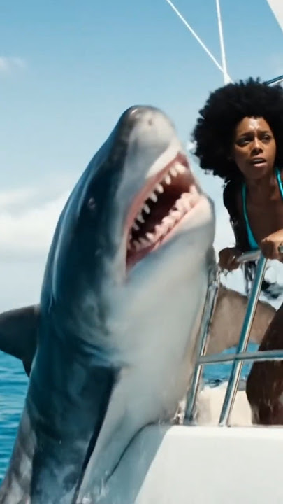 big shark attack bikini girls #entertainment #viral #shorts #fishing #girl#beach #trending