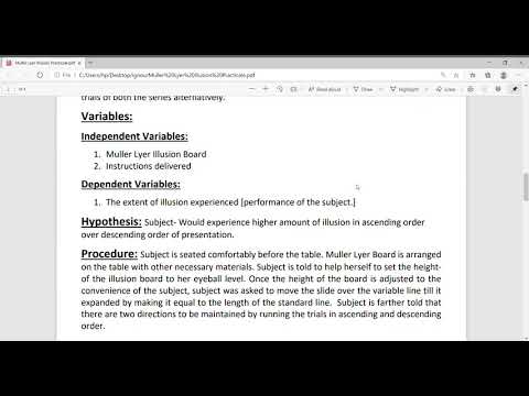 Muller Lyer Illusion Practical (solved)