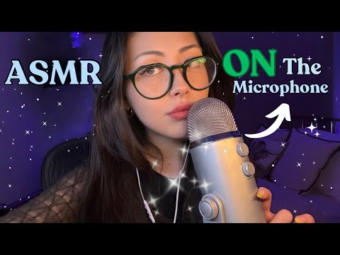 ASMR Directly On The Microphone (mouth sounds, brushing, glue sticks…)
