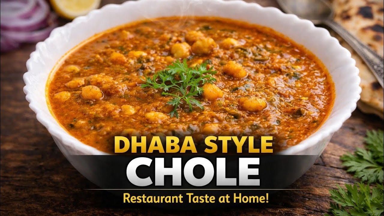 Dhaba Style Punjabi Chole | Authentic Chana Masala Recipe #IndianFood #DhabaStyle #chole 