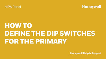 How to Define the DIP Switches for the Primary MPA Panel
